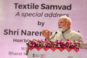 PM Narendra Modi at Bharat Tex 2025